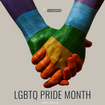 American Institute of Biological Sciences (AIBS) is celebrating Pride Month by highlighting individuals, organizations, articles, & activities that are shining a light on LGBTQ scientific excellence. 